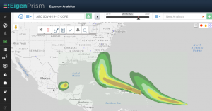 real-time data - Hurricane Irma Wind Probabilities Map